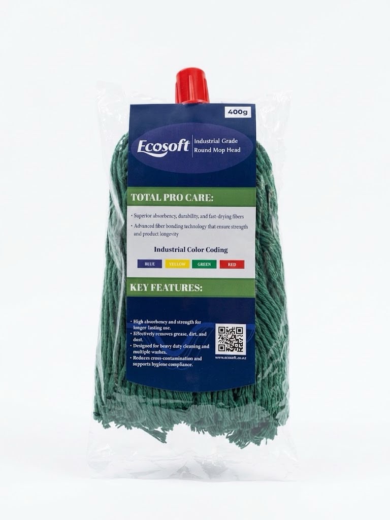 Industrial Grade Round Mop Green