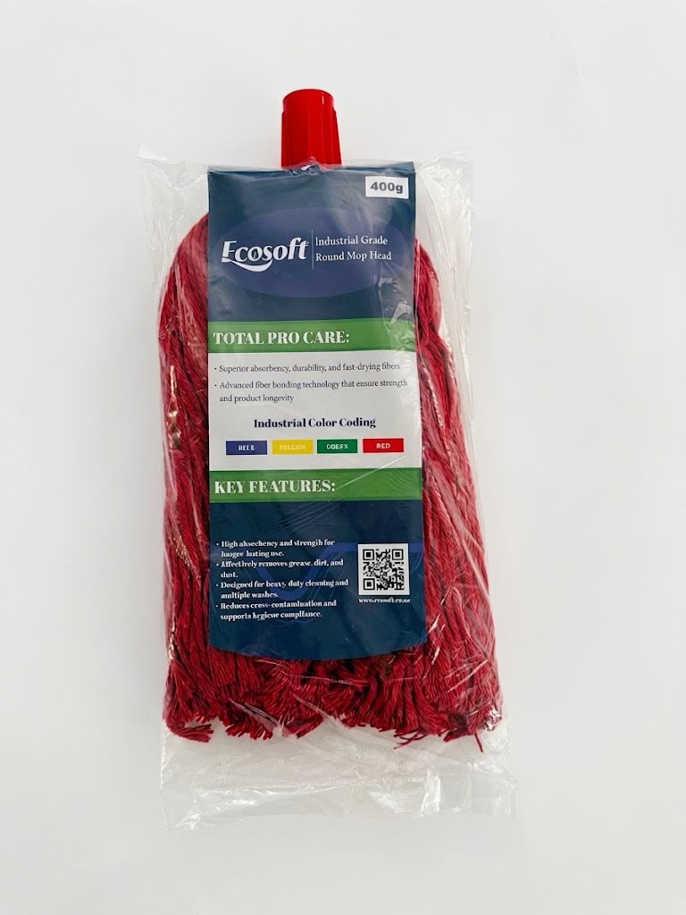 Industrial Grade Round Mop Red