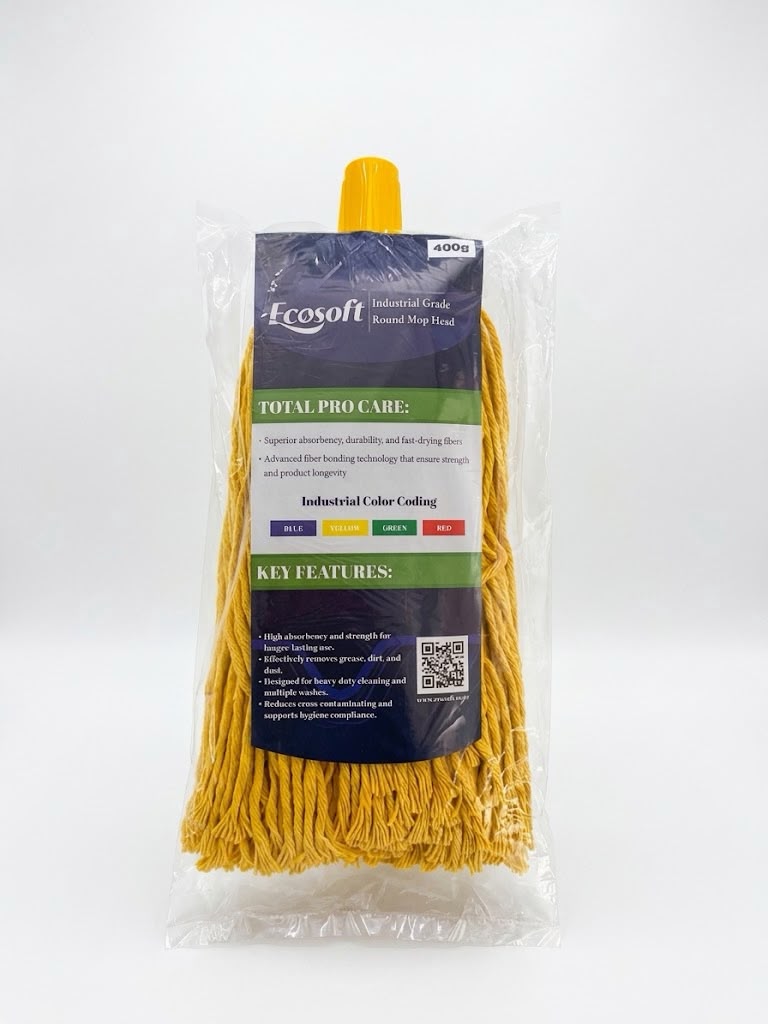 Industrial Grade Round Mop Yellow