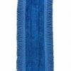 Ecosoft Blue Flat Mop Pad with Fringe Border