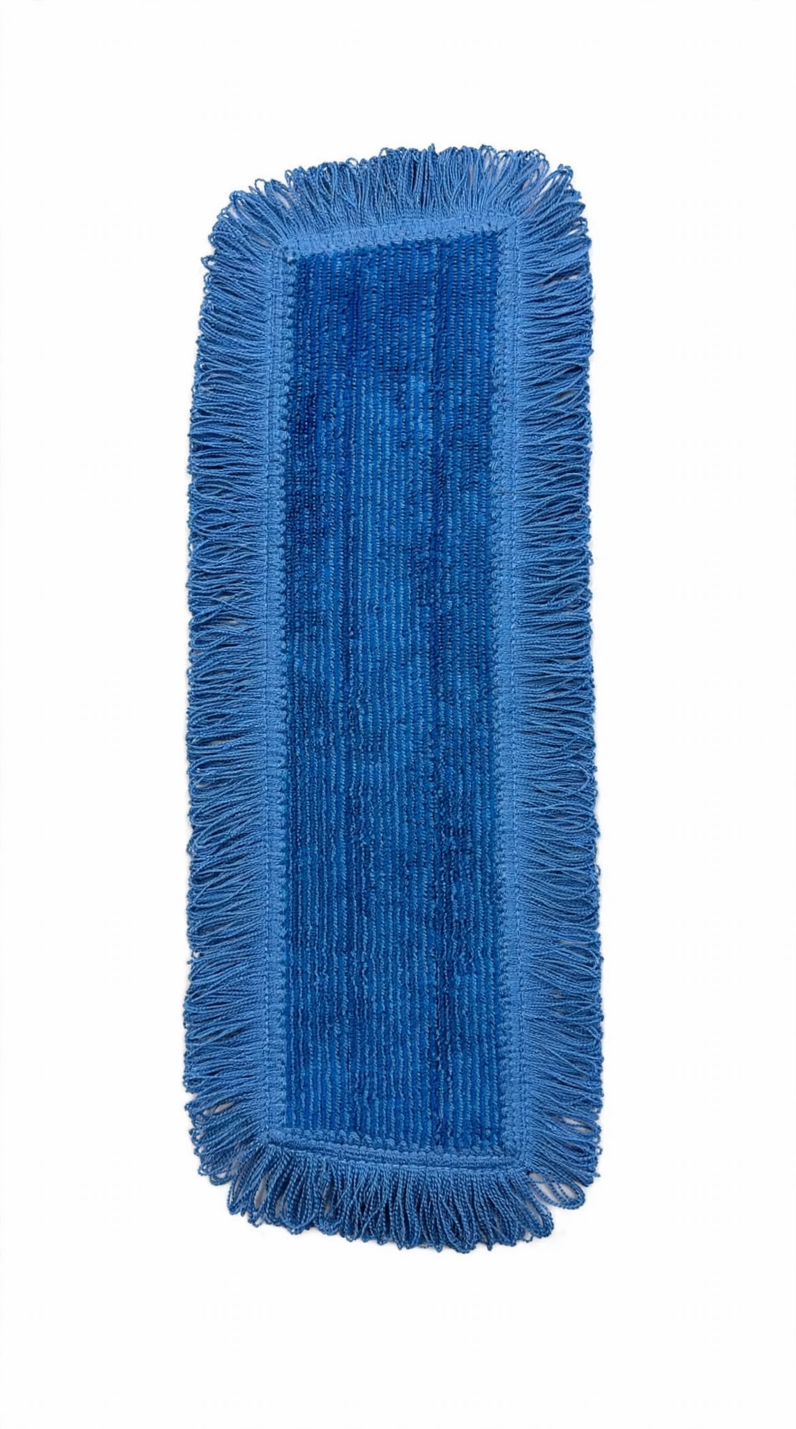 Ecosoft Blue Flat Mop Pad with Fringe Border