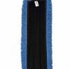 Ecosoft Blue Flat Mop Pad with Fringe Border